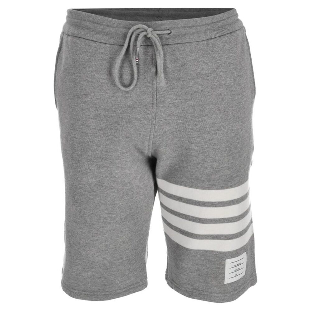 Thom Browne 4-Bar Classic Sweatshorts in Grey Cotton